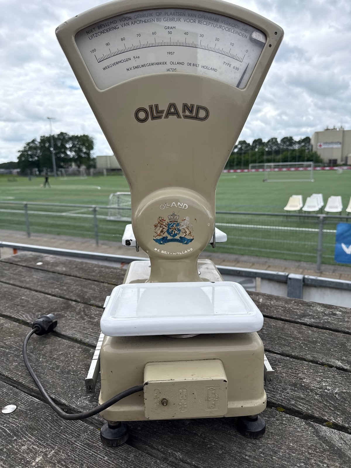 Vintage OLLAND Weegschaal - Type 630 (1957), Ophalen, Gebruikt, Overige typen, Minder dan 50 kg