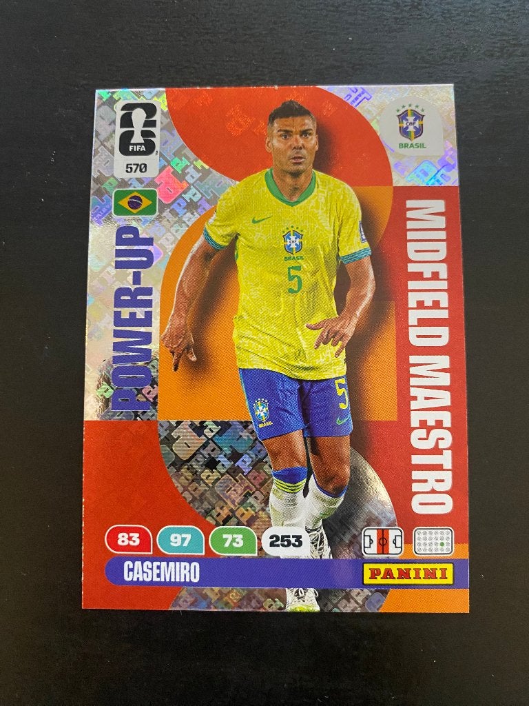 Casemiro WK 2026 Panini Power-Up Kaart, Hobby en Vrije tijd, Stickers en Plaatjes, Ophalen of Verzenden, Nieuw, Plaatje