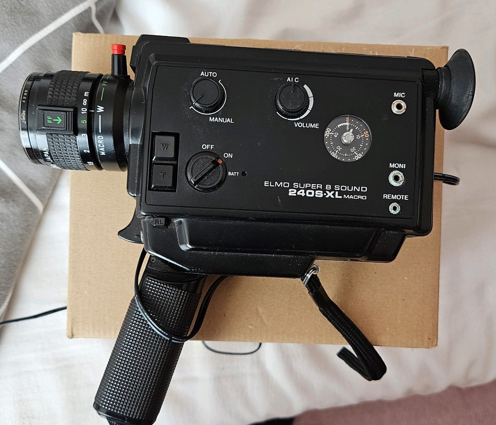 Elmo Super 8 Sound 240S-XL Macro Filmcamera zie foto's, Ophalen of Verzenden, 8mm, Camera