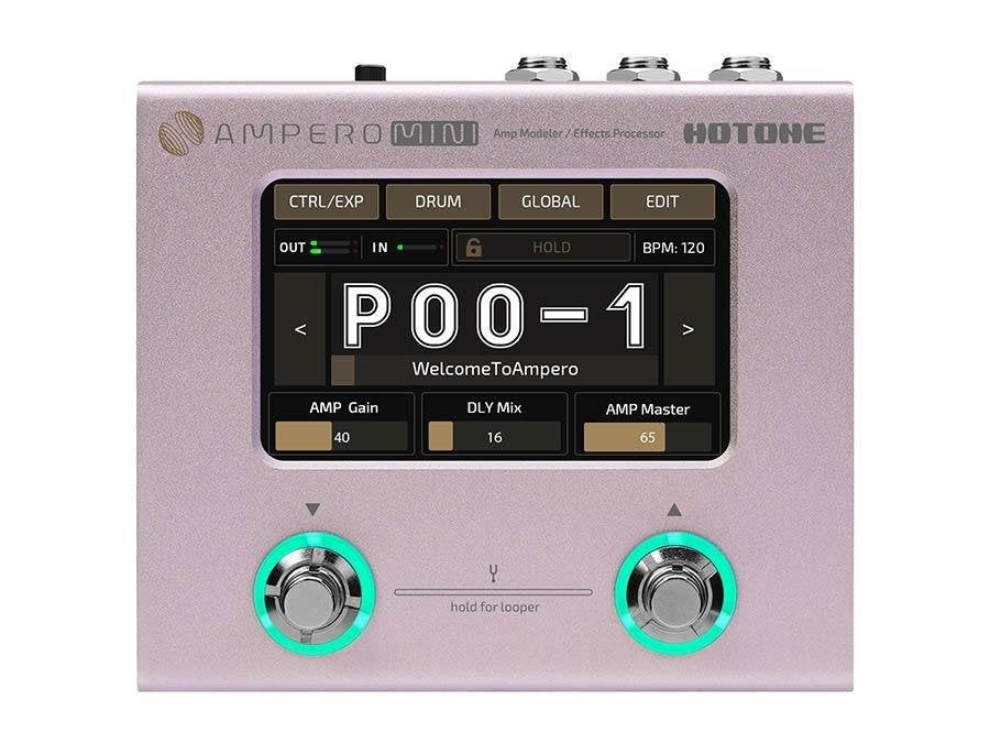 Hotone MP-50 Ampero Mini Amp Effects Processor Purple Taro, ., Overige typen, Nieuw, Ophalen of Verzenden