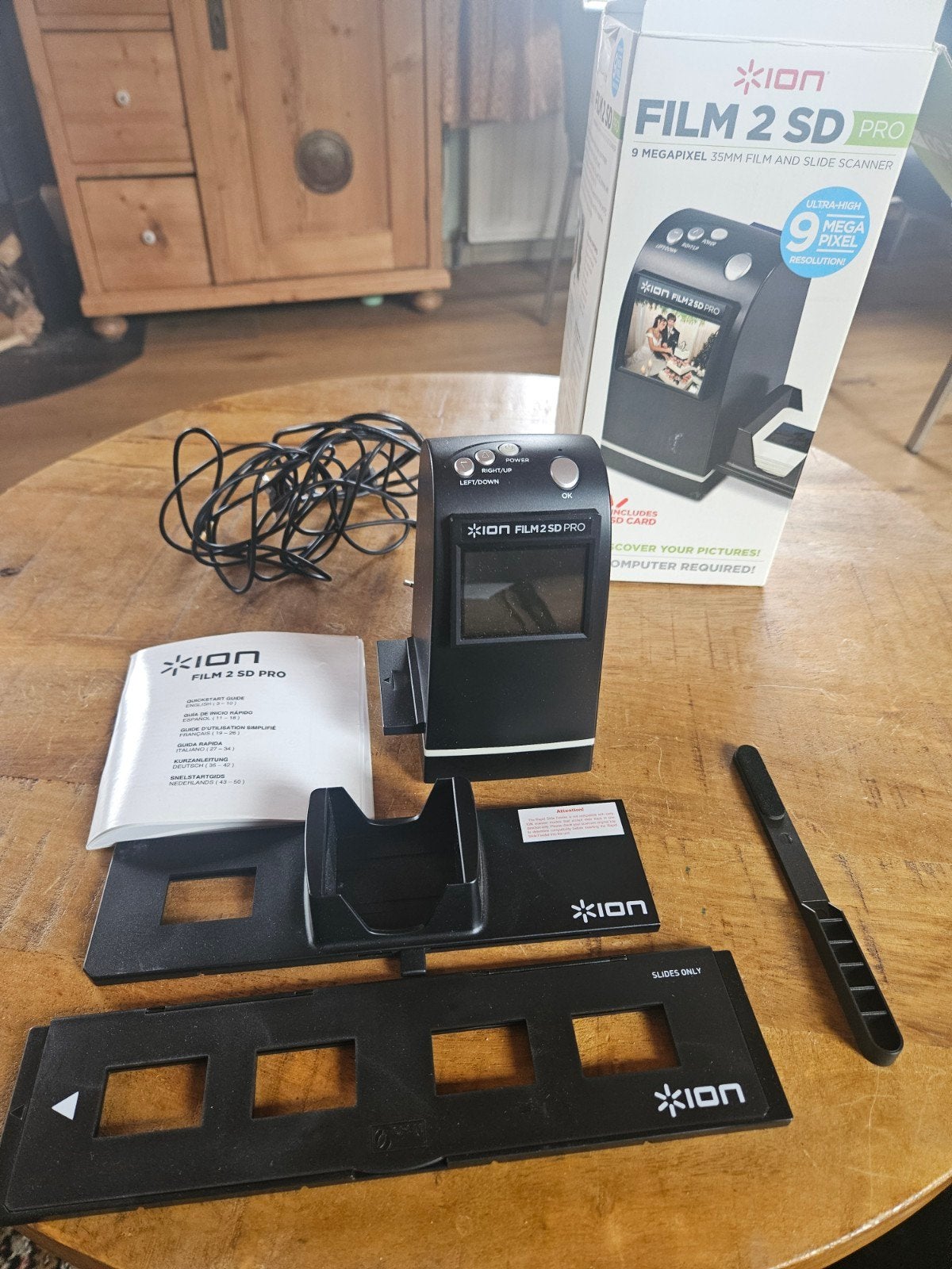 ION Film 2 SD Pro 9 Megapixel Film- en Diascanner, Diascanner, ION, Ophalen of Verzenden, Zo goed als nieuw
