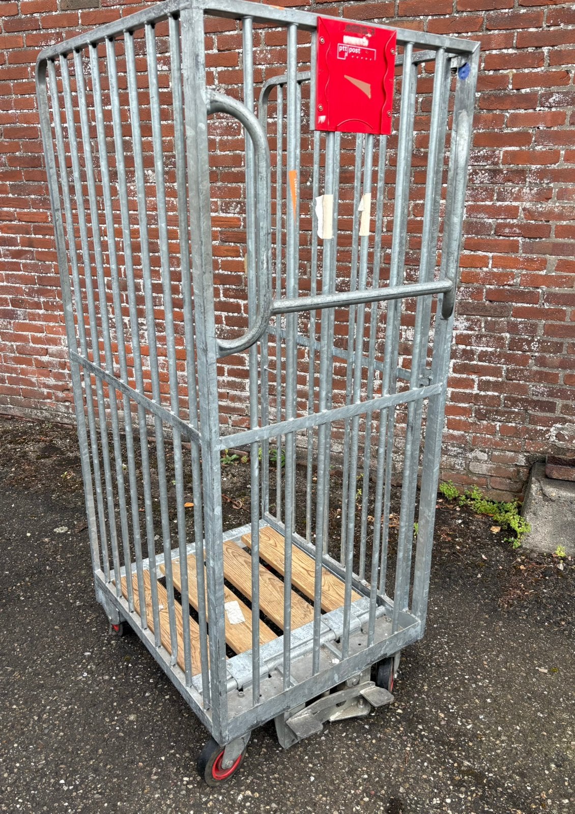 Verrijdbare postkar, zware kwaliteit!, 100 liter of meer, Ophalen, Gebruikt, Transportkar