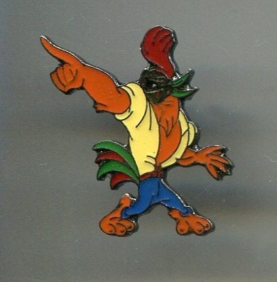 Haan PIN ( BLAD1_141 ), Verzenden, Zo goed als nieuw, Transport, Speldje of Pin