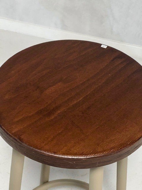 Retro barkruk nieuw kookeilandkruk keuken kruk horeca taupe, 5 krukken of meer, Met voetsteun, ., 60 tot 90 cm