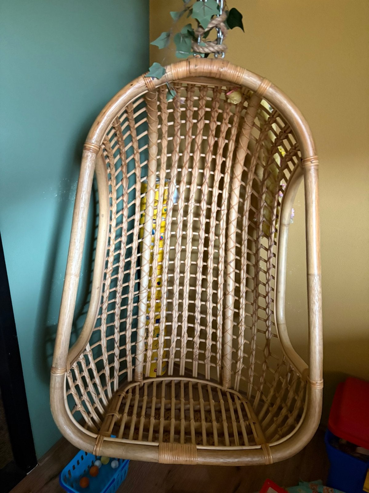 Rieten hangstoel, Tuin en Terras, Ophalen of Verzenden, Rotan