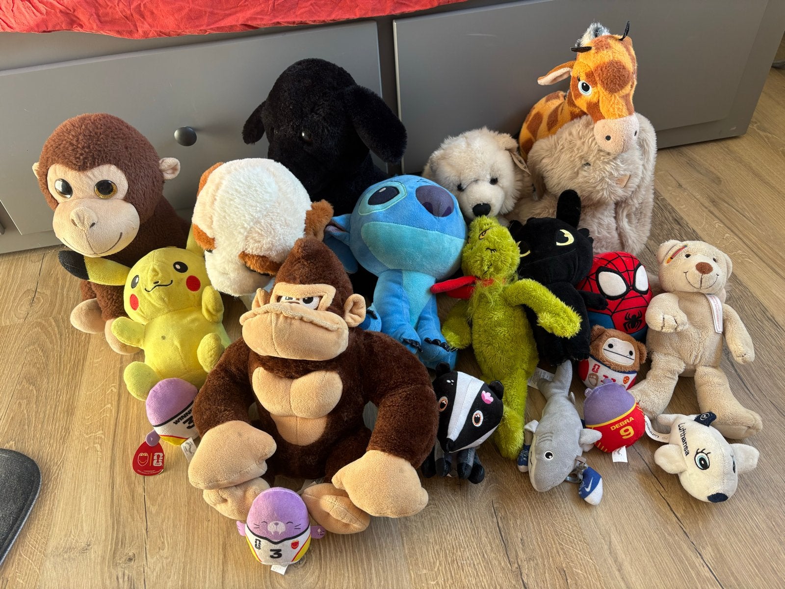 Collectie van ongeveer 20 diverse knuffels, Gebruikt, Overige karakters, Overige typen, Ophalen of Verzenden