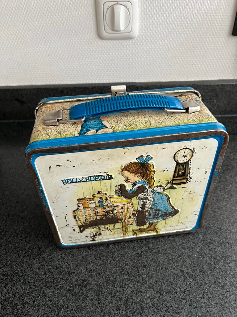 Vintage Holly Hobbie Broodtrommel - Jaren '70 Nostalgie, Antiek en Kunst, Ophalen of Verzenden