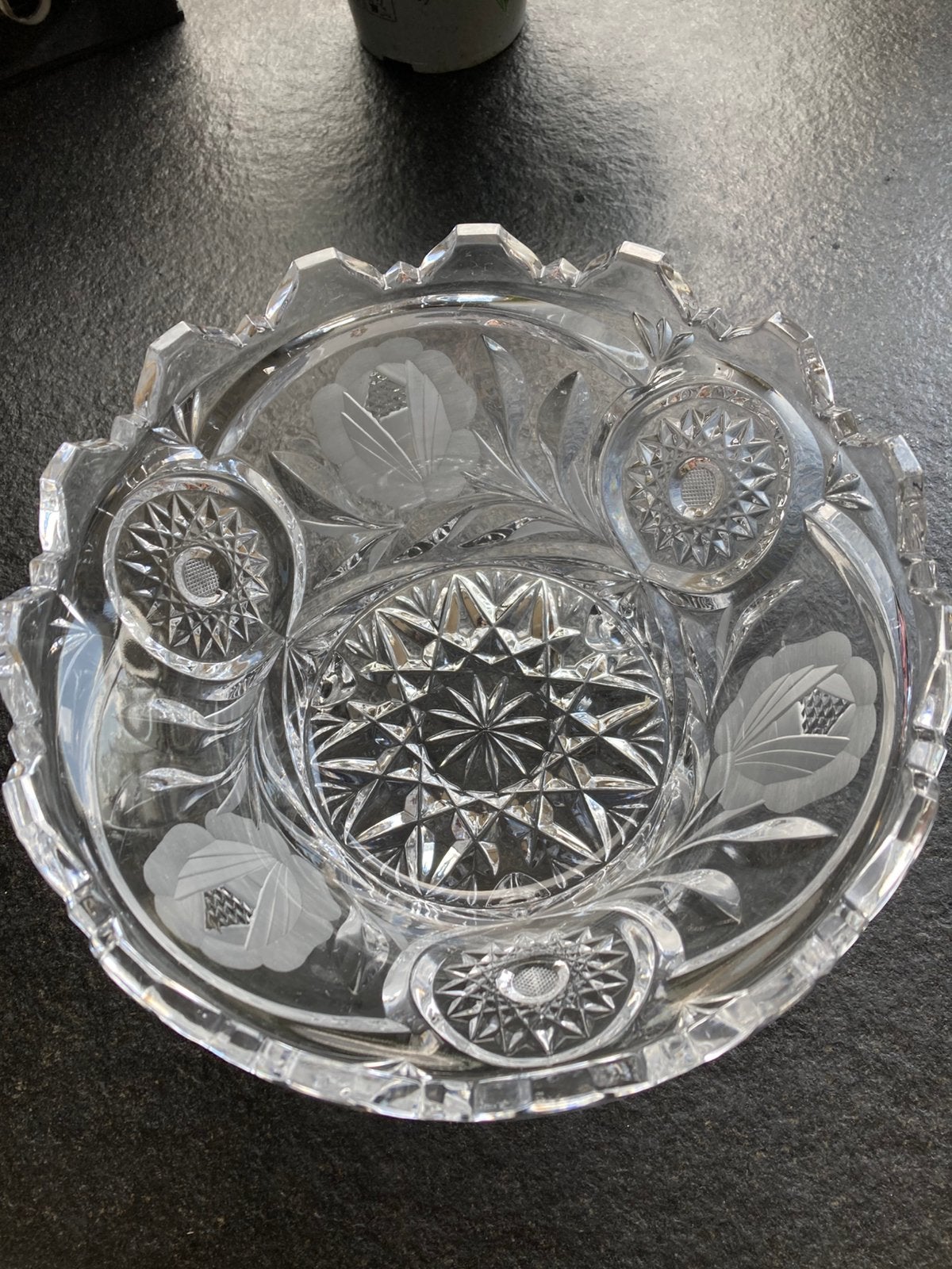 Kristalle gruitschaal, Antiek en Kunst, Antiek | Glas en Kristal, Ophalen of Verzenden