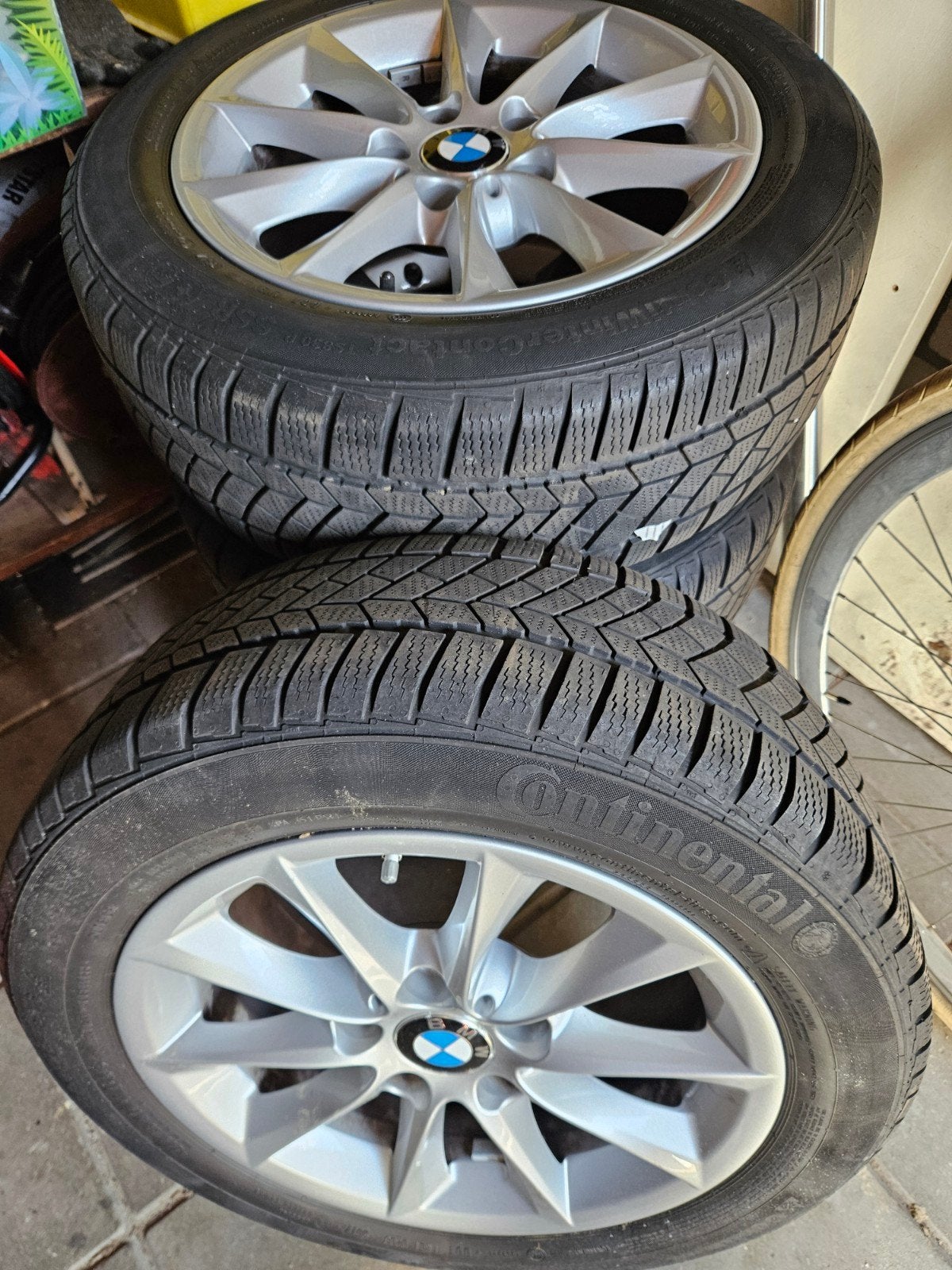 BMW velgen styling 411 met winterbanden, Ophalen, Gebruikt, 16 inch, Banden en Velgen