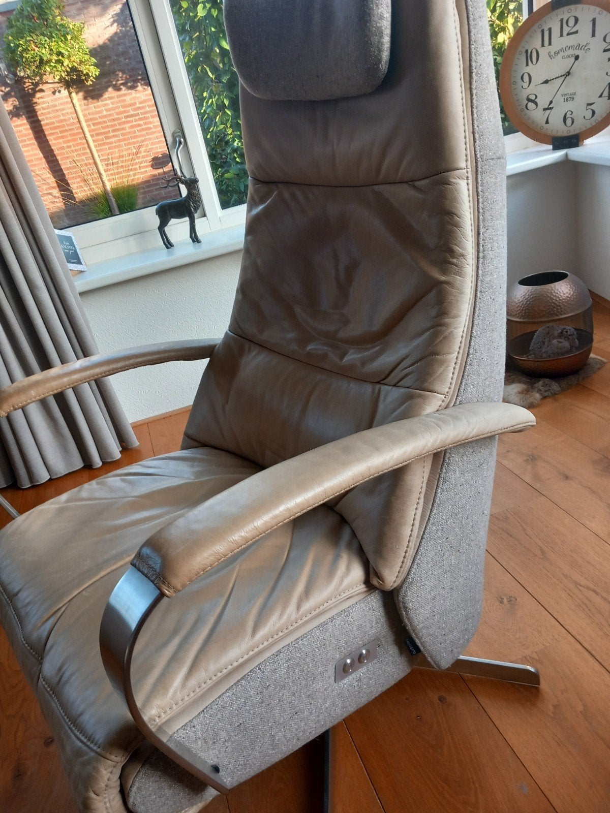 Prominent Relaxfauteuil Special Edition Humberto Tan, Ophalen, Minder dan 75 cm, Leer, Minder dan 50 cm