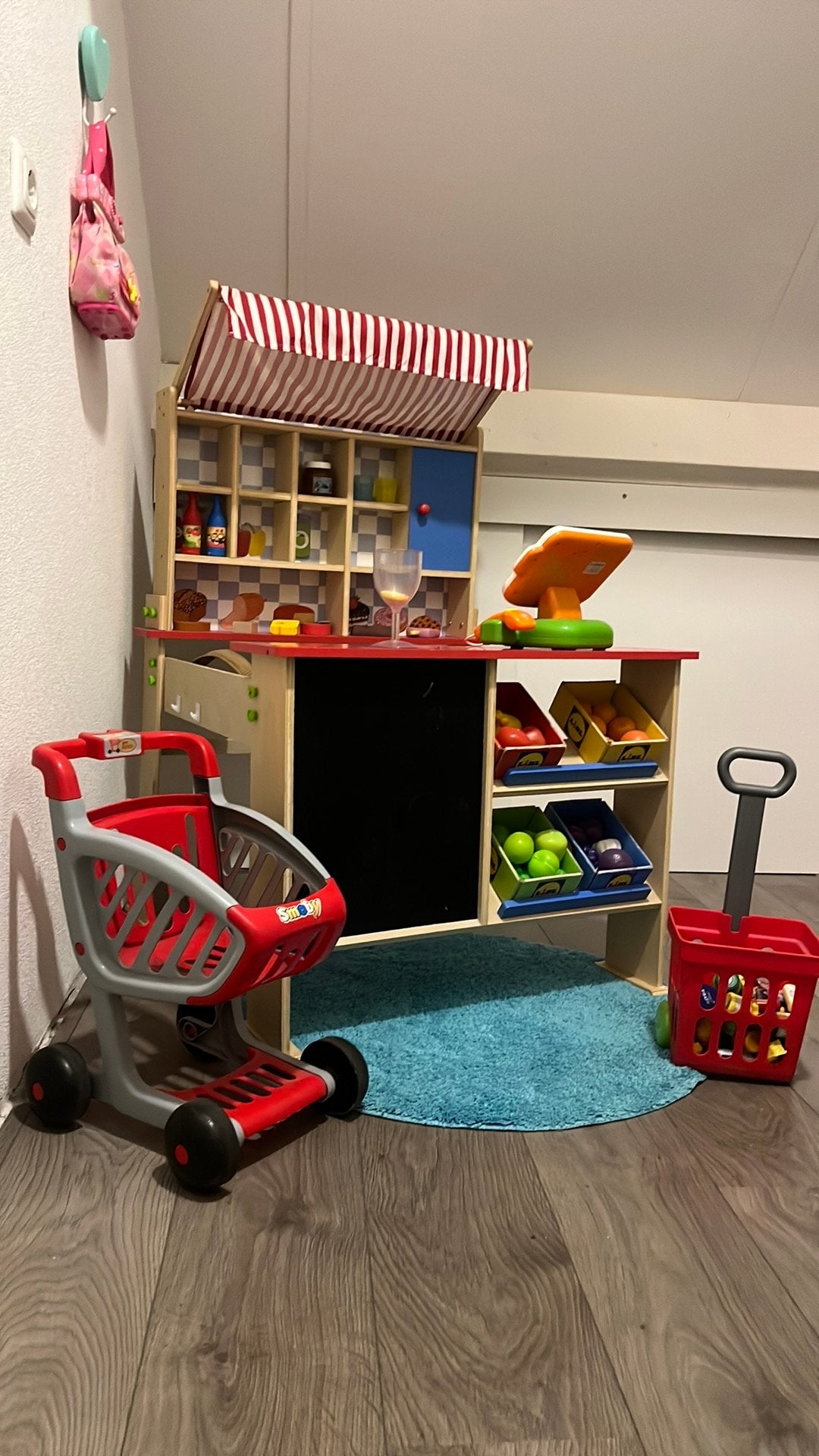 Winkeltje met boodschappenkar kassa en meer!, Ophalen, Gebruikt, Jongen of Meisje