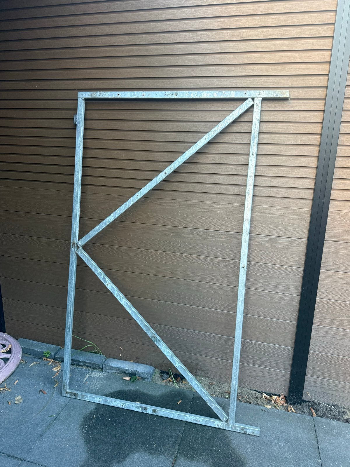 Metalen hekwerk frame - Ideaal voor poort of omheining, Tuin en Terras, Ophalen, Met poort, Gebruikt, Tuinhek
