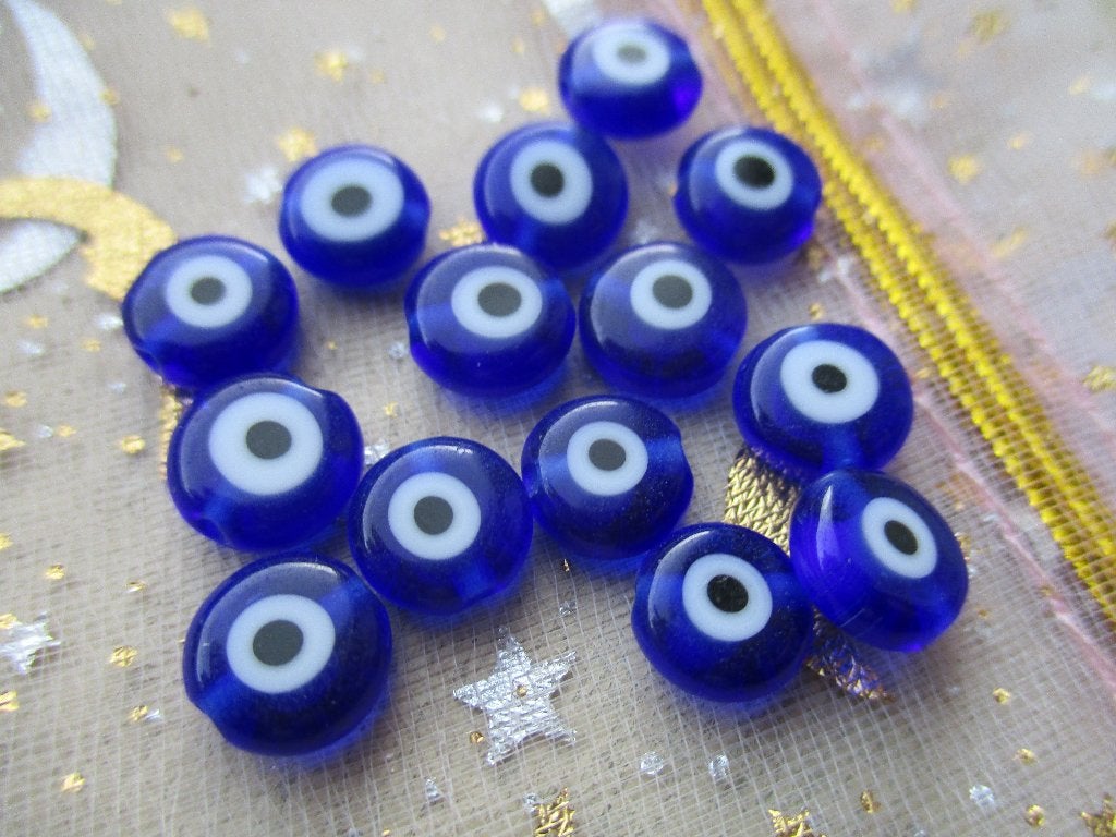 163/ evil eye glaskralen, Ophalen of Verzenden, Nieuw, Kraal