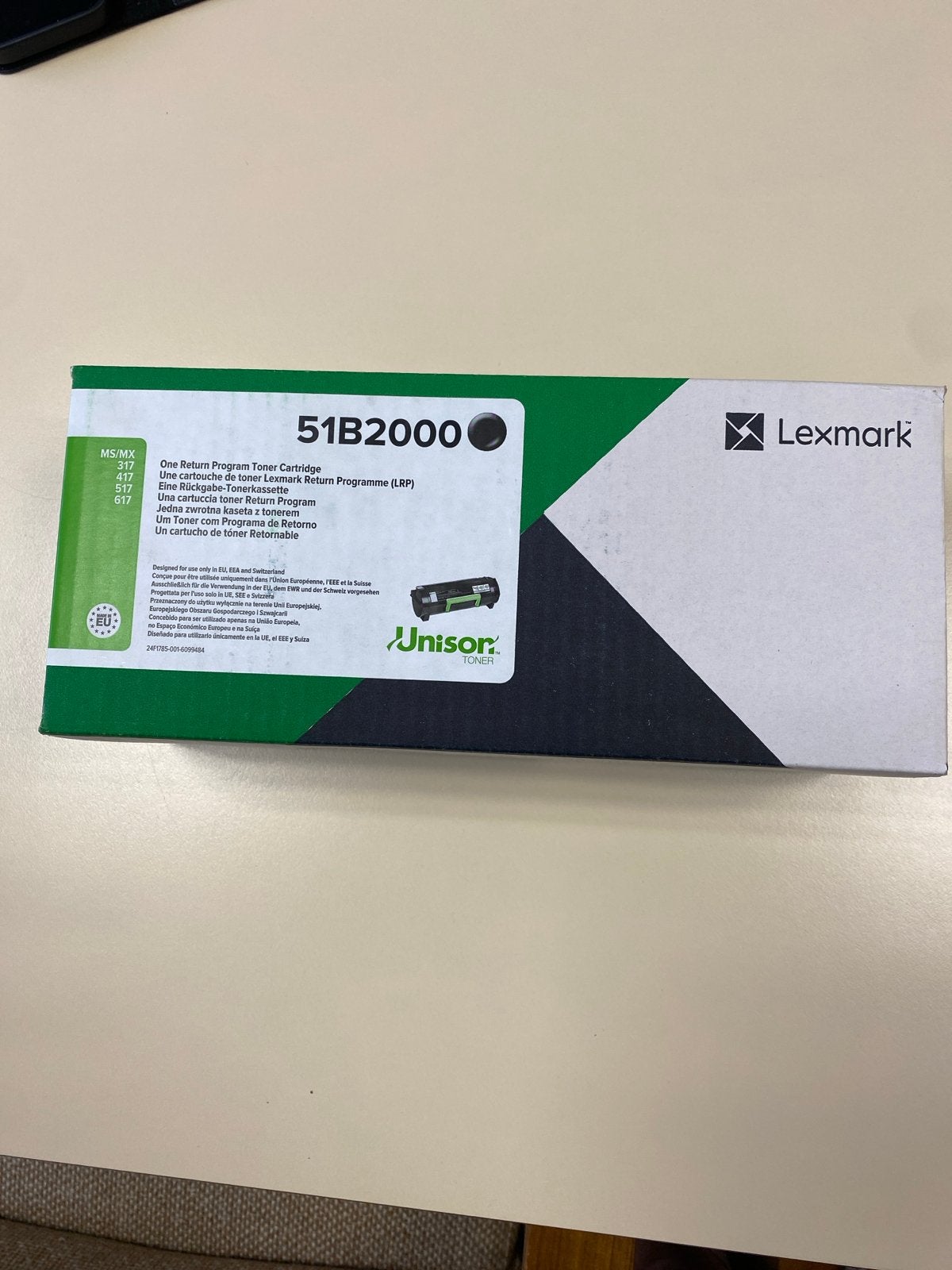 Lexmark 51B2000 Zwarte Toner Cartridge MS/MX 317 417 517 617, Computers en Software, Printerbenodigdheden, Ophalen of Verzenden