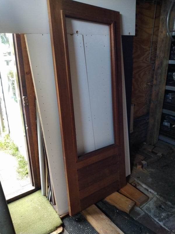 achterdeur, Ophalen, 80 tot 100 cm, 200 tot 215 cm, Hout