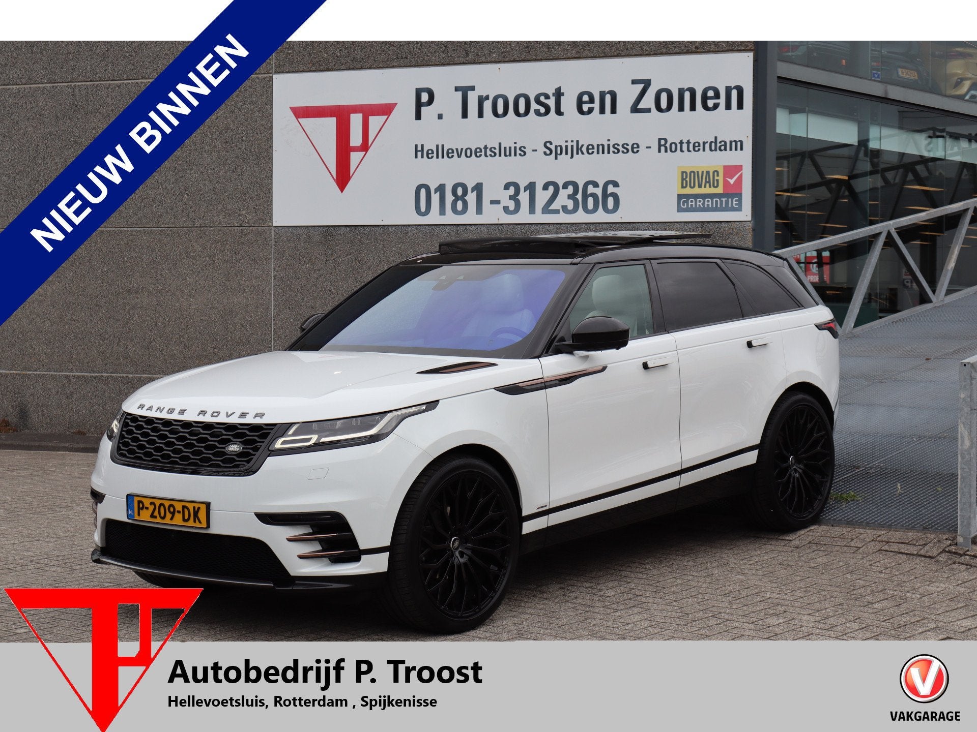 Land Rover Range Rover Velar 2.0 I4 Turbo AWD R-Dynamic Pano, Auto's, 12 maanden, Gebruikt, Euro 6, 4 cilinders