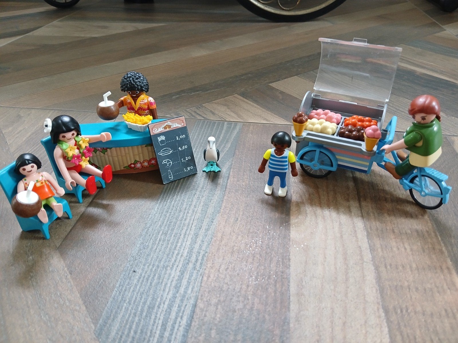 Playmobiel set ijscokar, Ophalen