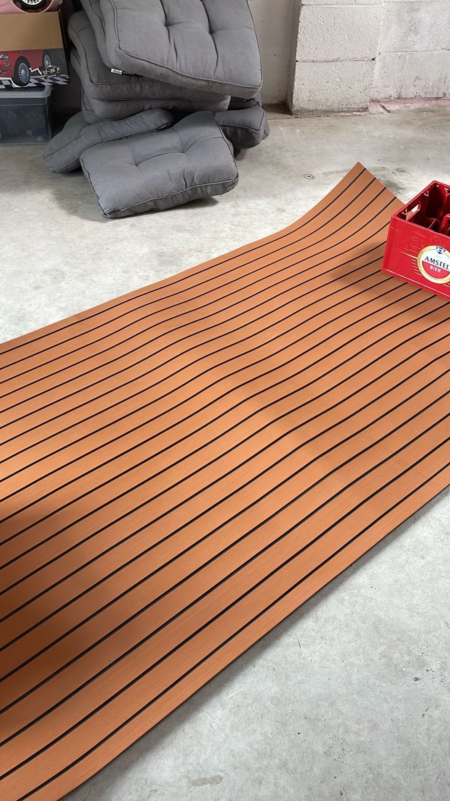 2 stuks EVA foam Teak bruin/zwart - Nieuw, Ophalen, Nieuw, Overige typen