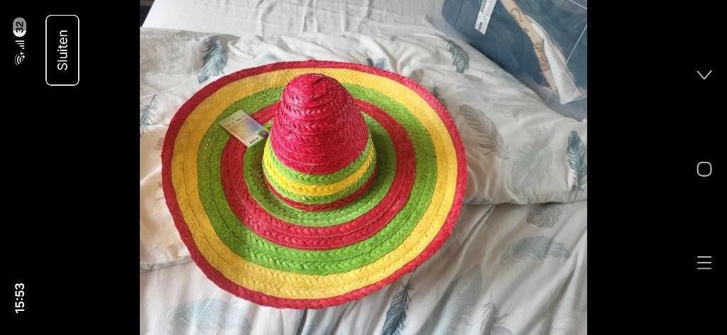 Mexicaanse sombrero nieuw, Kleding | Dames, Carnaval, Accessoires, Ophalen, Maat 38/40 (M)