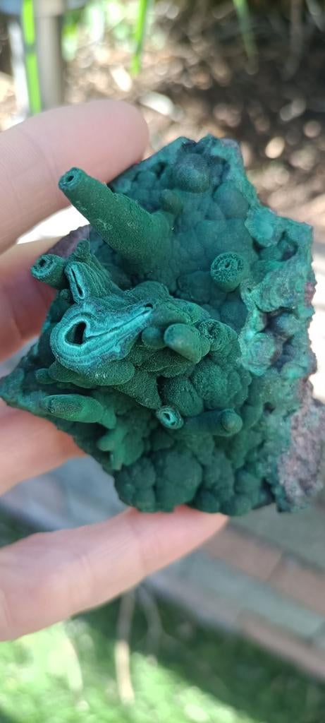 Malachiet zeer mooie kleur, Verzamelen, Mineralen en Fossielen, Ophalen
