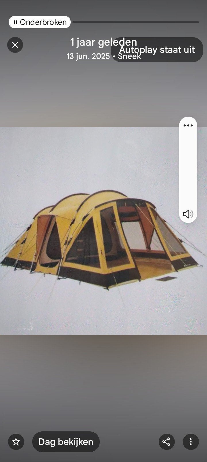 Outwell Maui Reef 5-persoons tunneltent, compleet, Caravans en Kamperen, Ophalen, Gebruikt, Tot en met 5