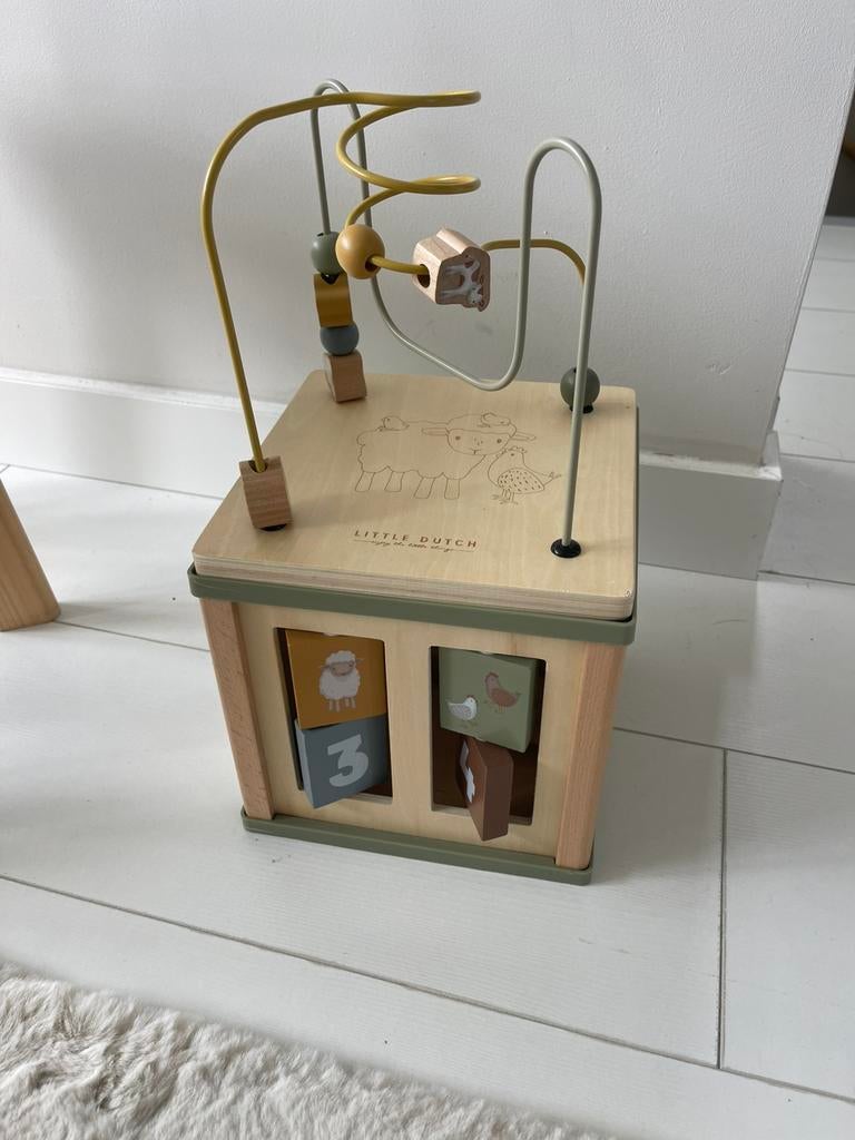 Little dutch activiteitenkubus houten speelgoed, Kinderen en Baby's, Speelgoed | Houten speelgoed, Ophalen of Verzenden, Zo goed als nieuw