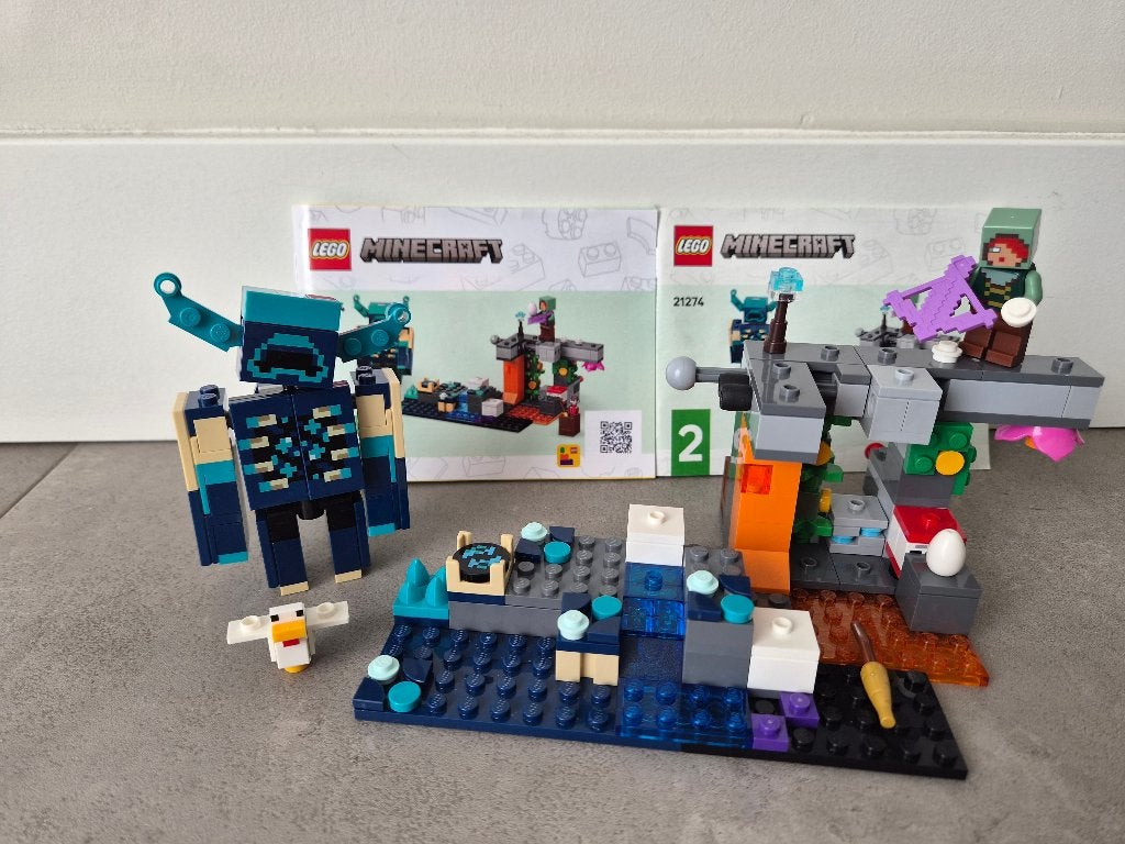 Lego 21274 | De ontmoeting met de Opzichter - compleet, Kinderen en Baby's, Minecraft, Lego, Ophalen of Verzenden, Zo goed als nieuw