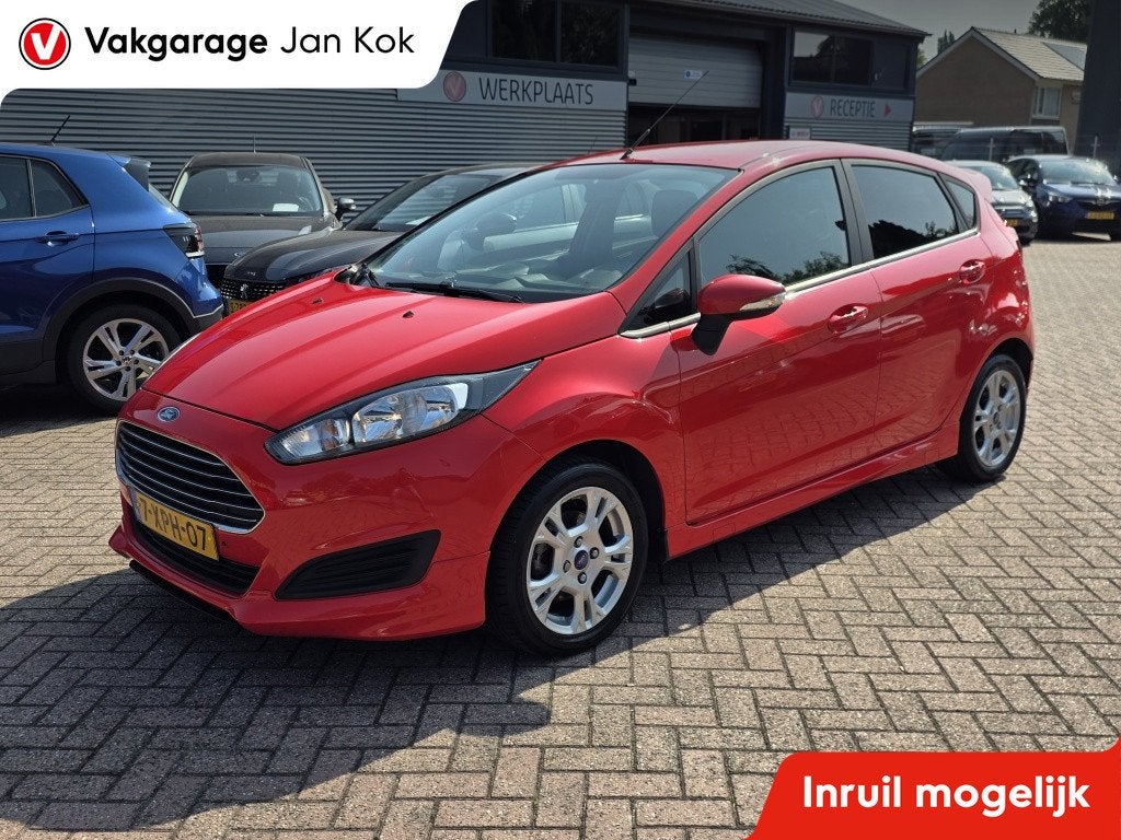 Ford Fiesta 1.0 EcoB. Hot Hatch, Airco, navigatie (bj 2014), Auto's, Voorwielaandrijving, Euro 5, Zwart, Start-stop-systeem