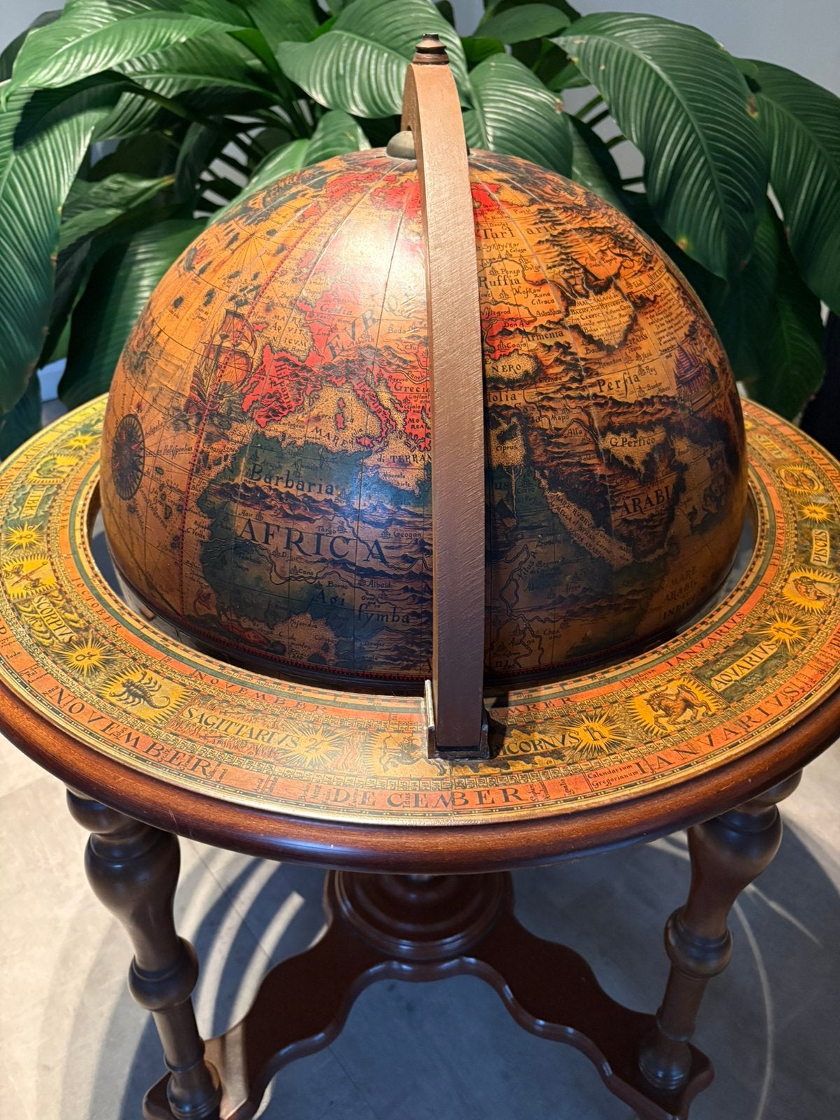 ANTIEKE bar globe drank wereldbol barglobe globebar, Huis en Inrichting, Ophalen of Verzenden, Zo goed als nieuw