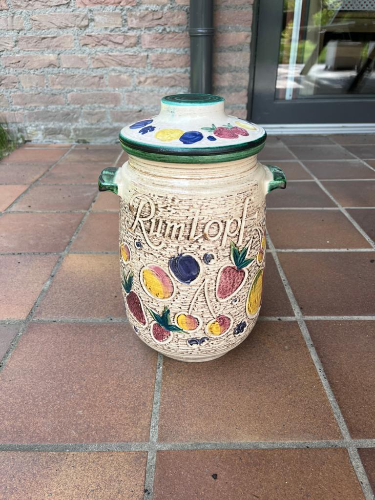 Rumtopf / Rumpot West Germany keramiek - vintage, Ophalen