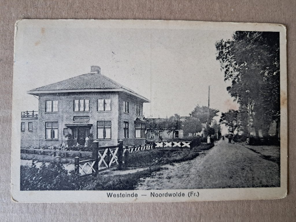 Noordwolde (6) - Westeinde (1928), Verzenden, 1920 tot 1940, Gelopen, Friesland