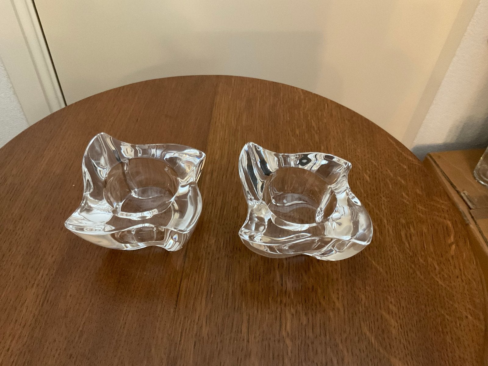 2 Villeroy & Boch Kandelaars/Waxinelichthouders, Ophalen of Verzenden, Villeroy & Boch, Kandelaar, Glas