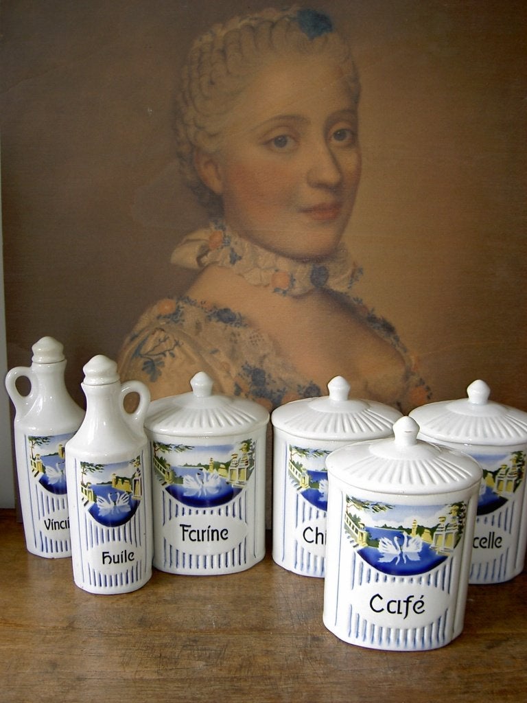 Franse voorraadpotten olie- en azijnfles, Antiek en Kunst, Ophalen of Verzenden