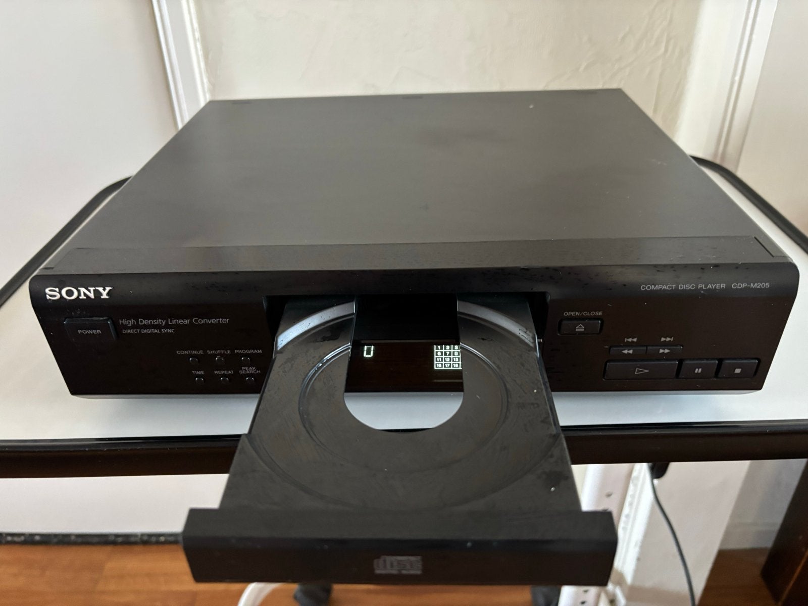 Sony CDP-M205 Compact Disc Speler - High Density Linear Conv, Audio, Tv en Foto, Ophalen of Verzenden, Gebruikt, Sony