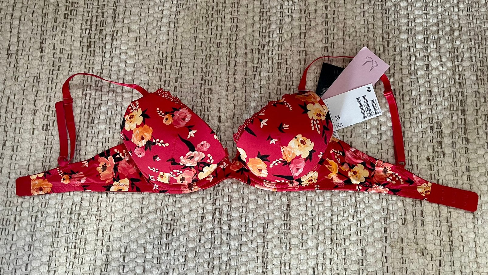 Push up BH H&M maat 70C, Ophalen of Verzenden, Rood, BH