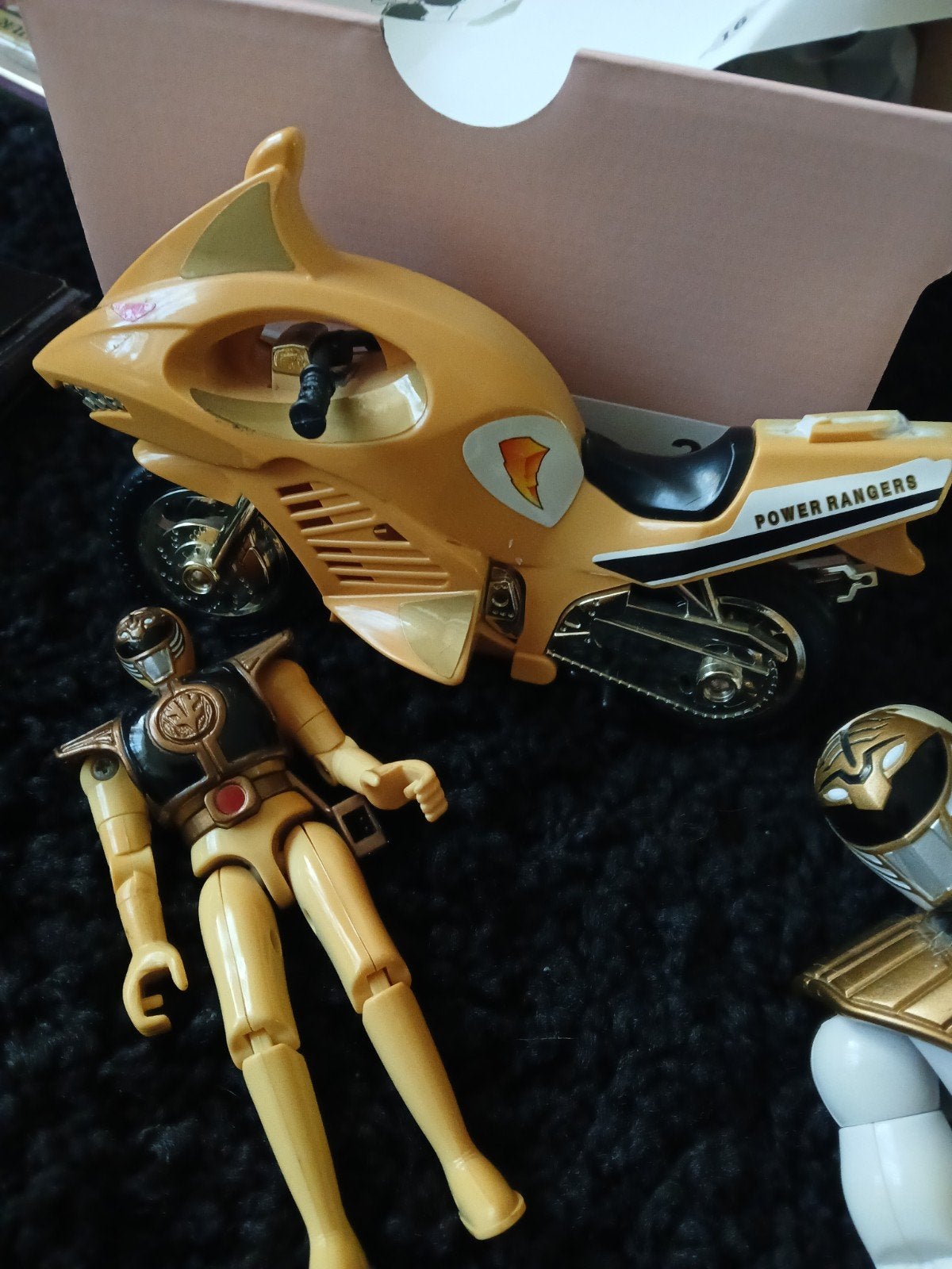 Power Rangers actiefiguren en motor - Vintage speelgoed, Ophalen of Verzenden, Gebruikt