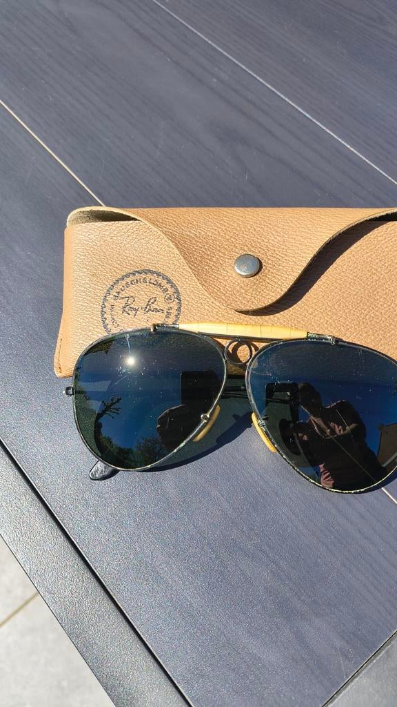 Ray-Ban Bausch&Lomb Black Shooter Vintage jaren '80 *UNIEK*, Ophalen of Verzenden, Zwart, Ray-Ban