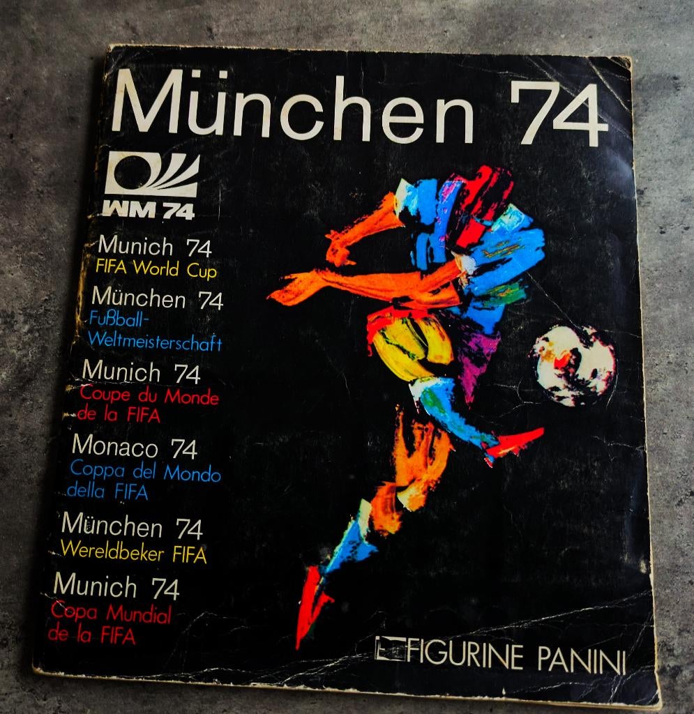 PANINI WORLD CUP 74 PLAATJES ALBUM VOETBAL VOLLEDIG 1974, Verzenden, Zo goed als nieuw, Sticker