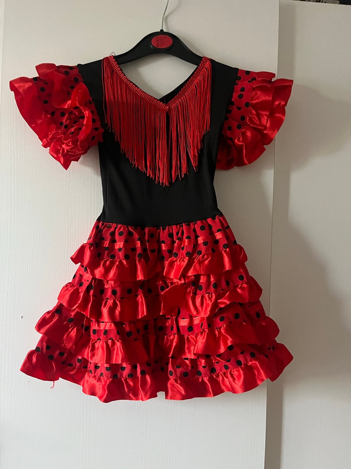 Rode Flamenco Jurk, Ophalen of Verzenden, Nieuw, 104 of kleiner, Meisje