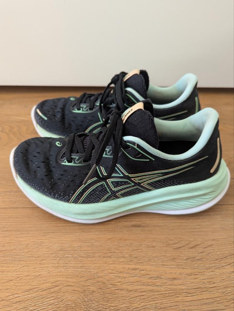 Asics Gel-Cumulus 26 Zwart/Mintgroen - Maat 37, Ophalen of Verzenden, Zo goed als nieuw, Asics, Sportschoenen