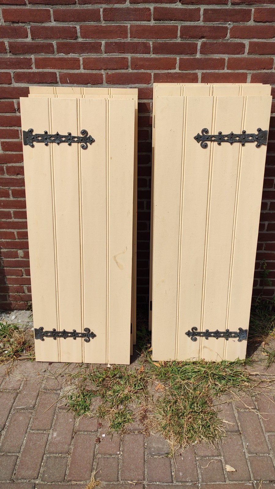 Valse luiken hout met beslag 130 x 50 x 2 cm 6 stuks, Ophalen, Gebruikt