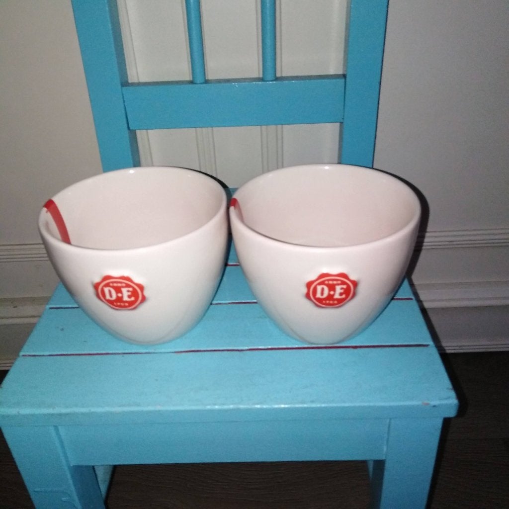 2 Mosa Douwe Egberts kommen mellow morning, Huis en Inrichting, Ophalen, Gebruikt, Kom(men), Overige stijlen