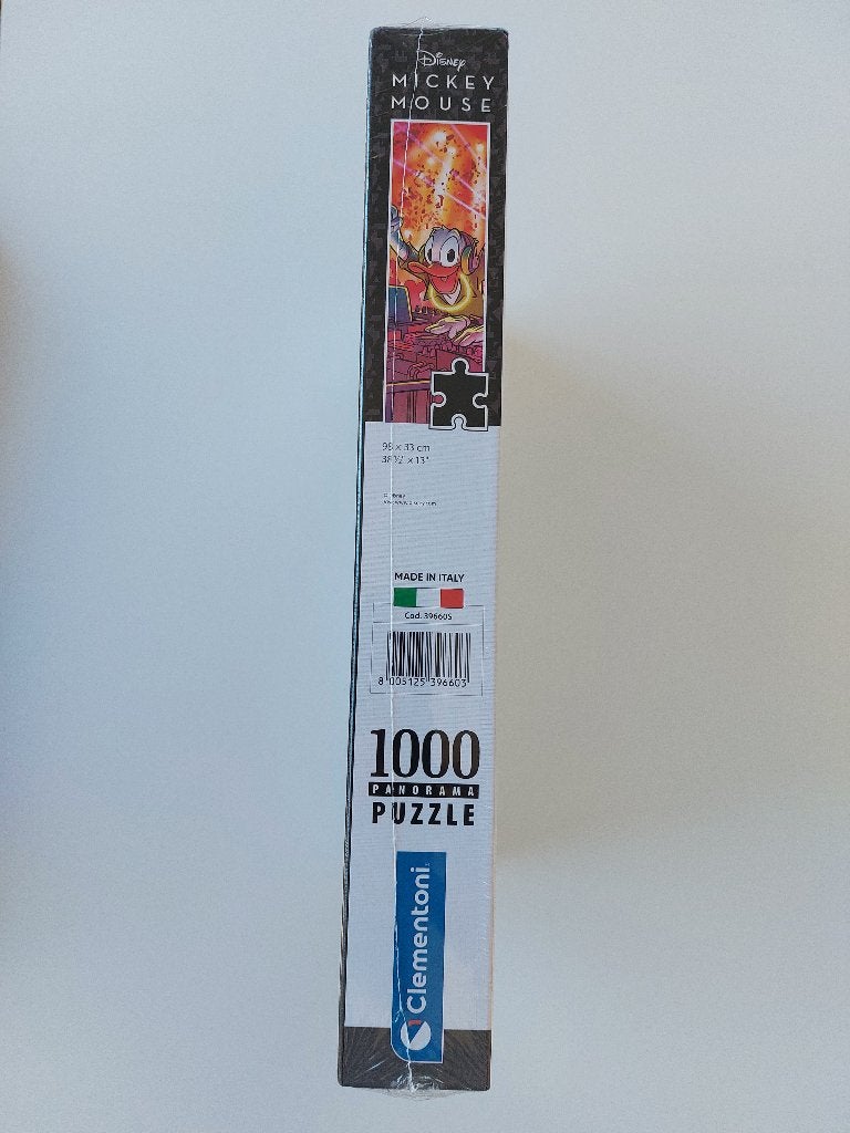 Clementoni Panorama puzzel Disney Mickey Mouse NIEUW 1000, Ophalen of Verzenden, 500 t/m 1500 stukjes, Nieuw, Legpuzzel
