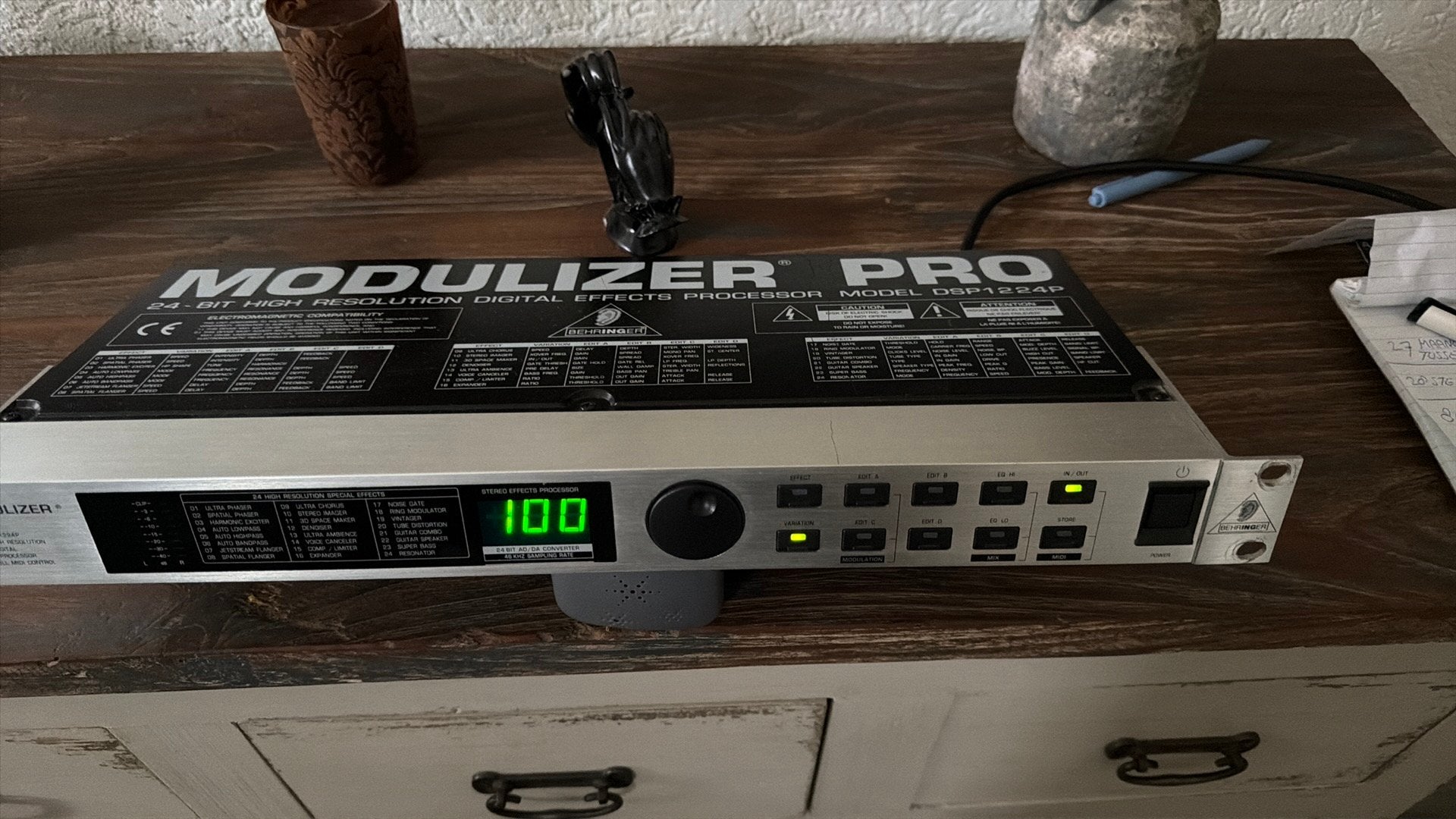 Behringer  Modulizer Pro DSP1224P Multi-Effect Processor, Muziek en Instrumenten, Effecten, Gebruikt, Chorus, Delay of Echo, Reverb