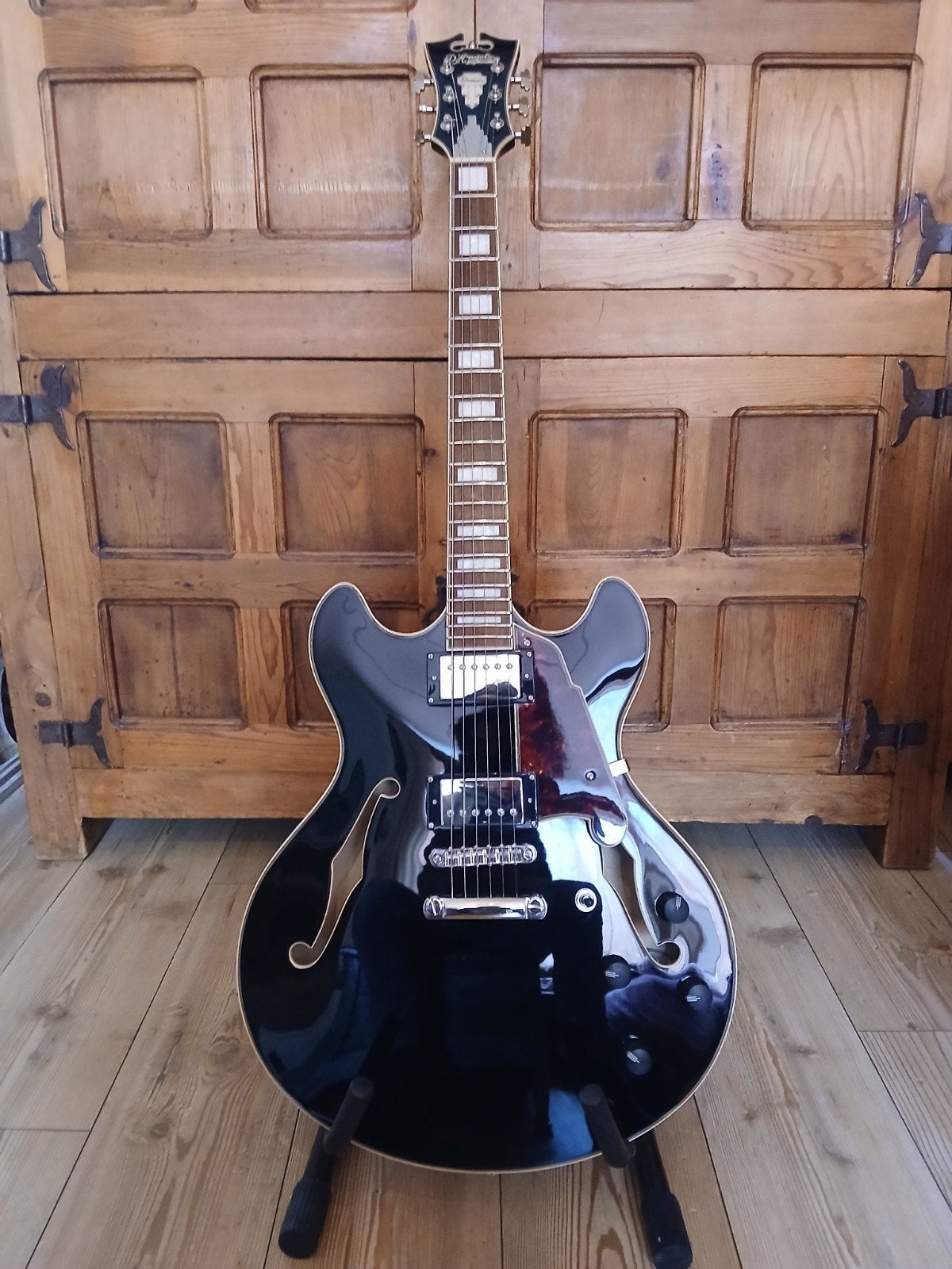 D'Angelico Premier DC elektrische gitaar in nieuwstaat, Ophalen, Zo goed als nieuw, Semi-solid body, Overige merken