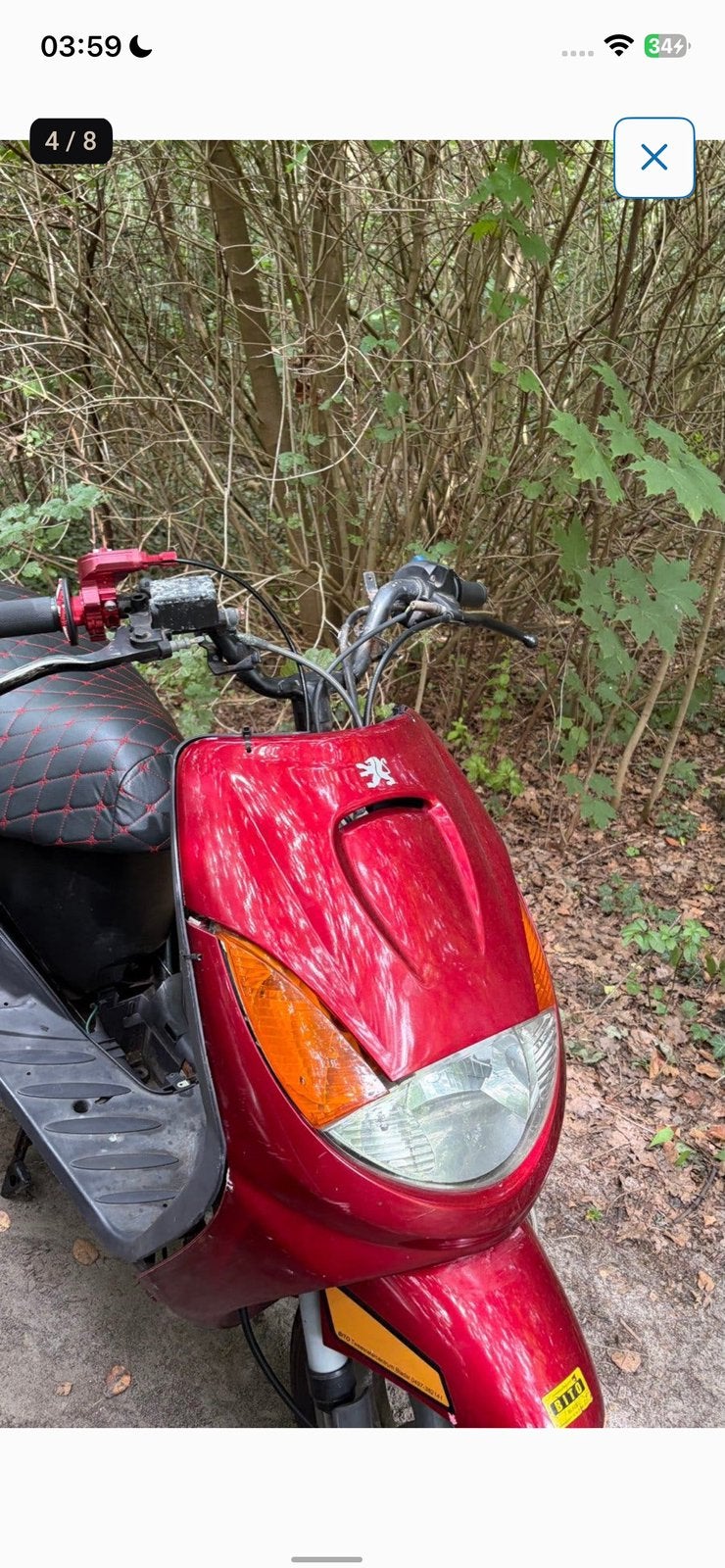 Vivacity 70cc, Fietsen en Brommers, Scooters | Peugeot, Ophalen of Verzenden, Zo goed als nieuw, Tweetakt, Vivacity
