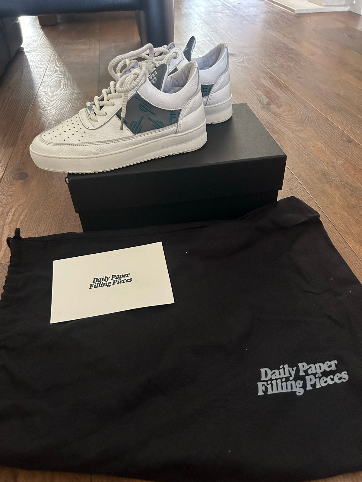 Filling Pieces x Daily Paper sneakers - Maat 36, Wit, Ophalen of Verzenden, Sneakers of Gympen, Zo goed als nieuw