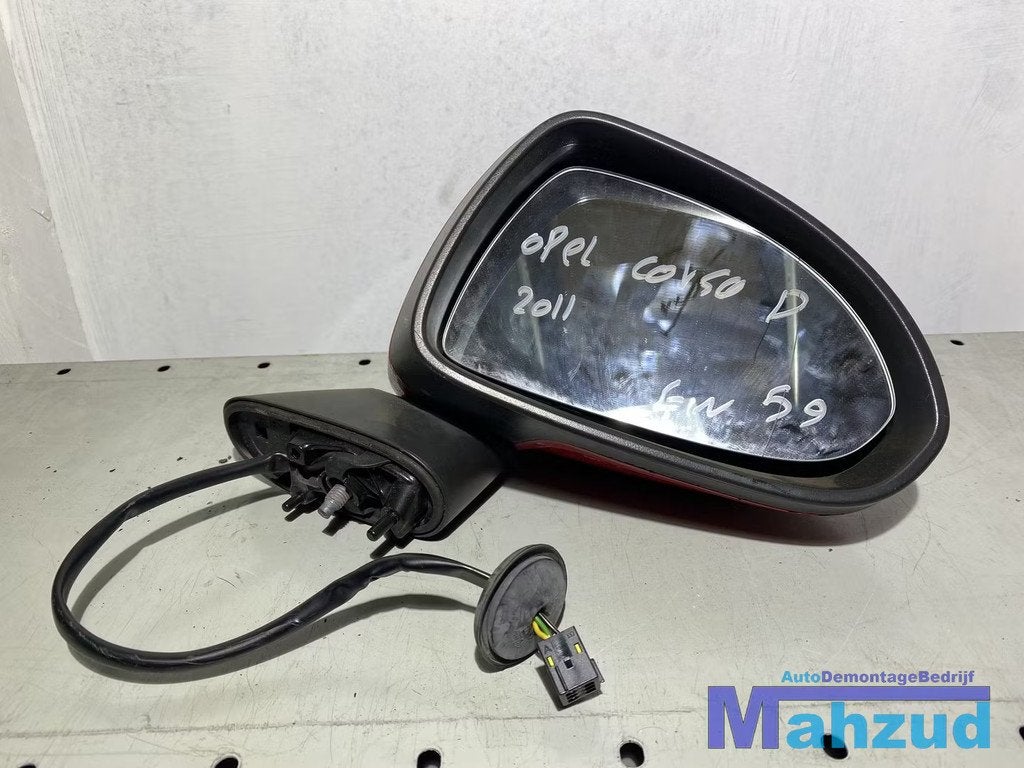 OPEL CORSA D ROOD Z547 Links spiegel buitenspiegel 2005-2014, Auto-onderdelen, Spiegels, Opel, Gebruikt, Ophalen of Verzenden