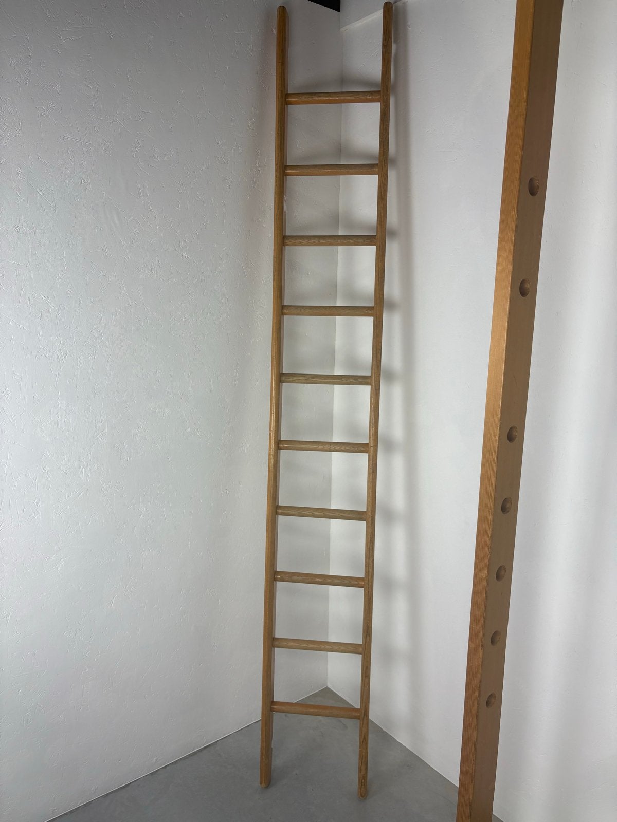 Vintage houten ladder en klimtouw (school), Ophalen, Gebruikt