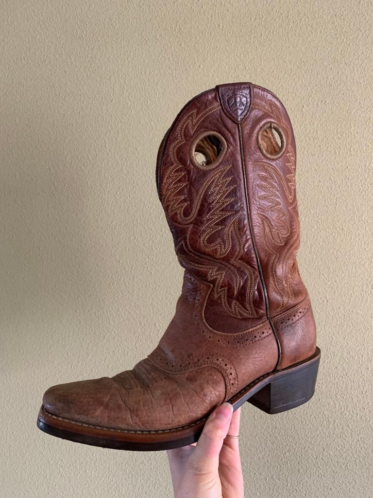 Ariat square toe cowboylaarzen 42 western boots laarzen, -, Boots, Ophalen of Verzenden, Zo goed als nieuw